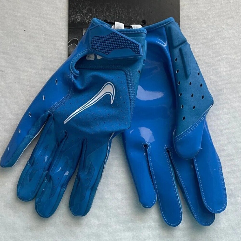 Nike Vapor Jet 6.0 Adult Football Gloves Blue Men's Size M & L CZ4127-49…